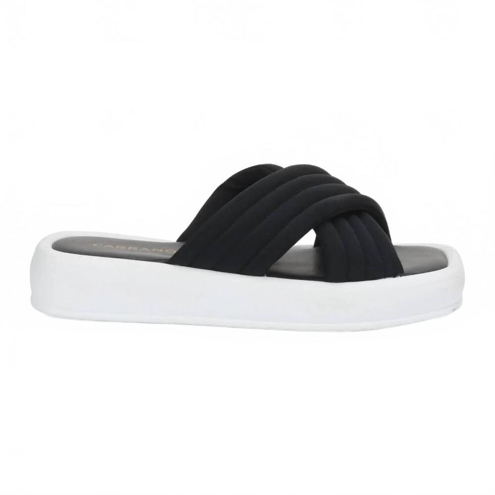 NEW CARRANO women's platform slide sandal in black